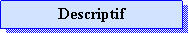 Zone de Texte: Descriptif
