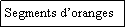 Zone de Texte: Segments doranges
