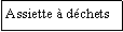 Zone de Texte: Assiette  dchets