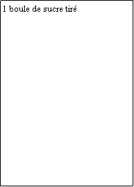 Zone de Texte: 1 boule de sucre tir