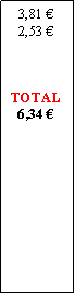 Zone de Texte: 3,81 2,53 TOTAL6,34 